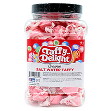 Taffy Delight Cinnamon Salt Water Taffy 16oz Jar